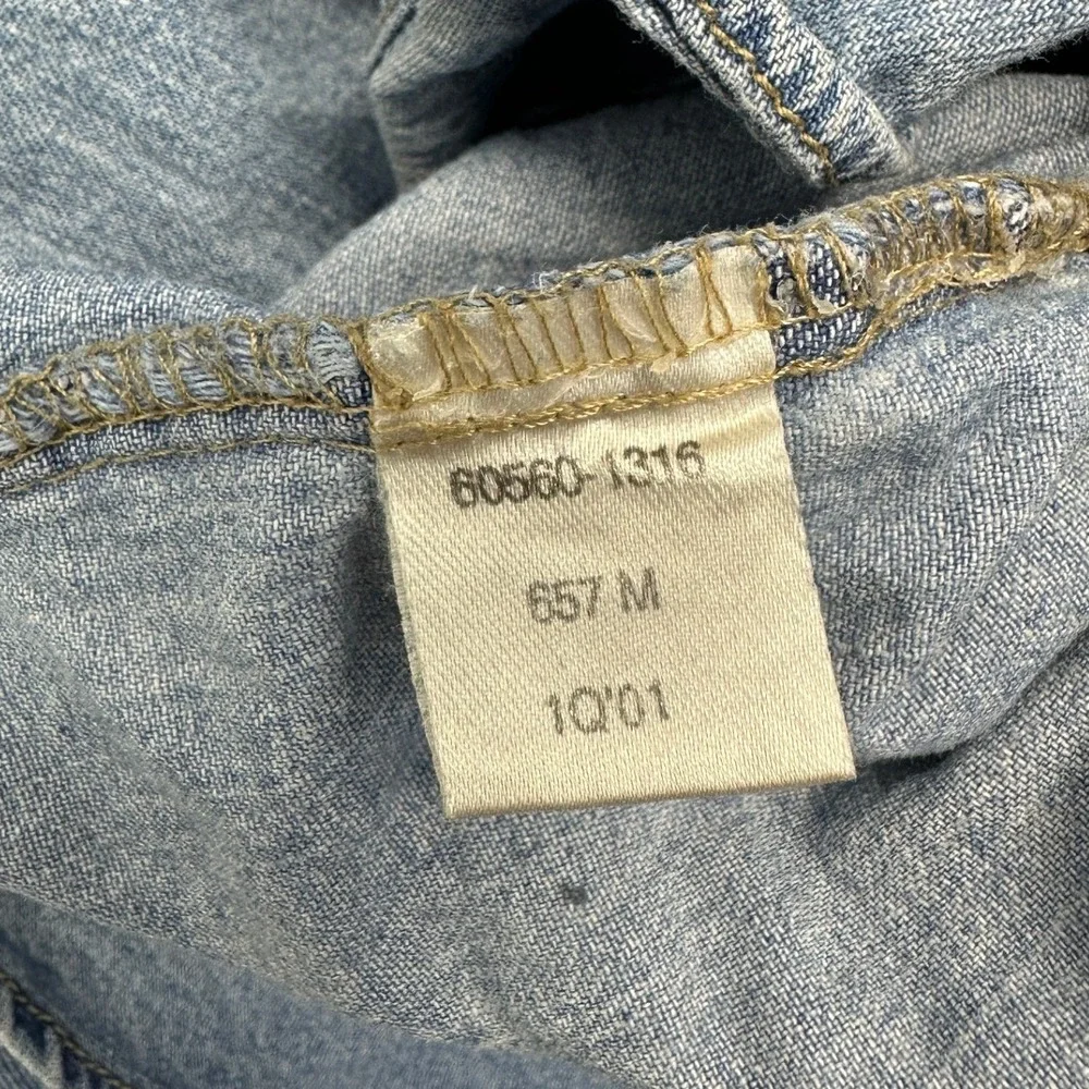 VTG Levi's Shirt Light Wash Blue Denim VTG / Mens XL / HOLES DISTRESSING FADED